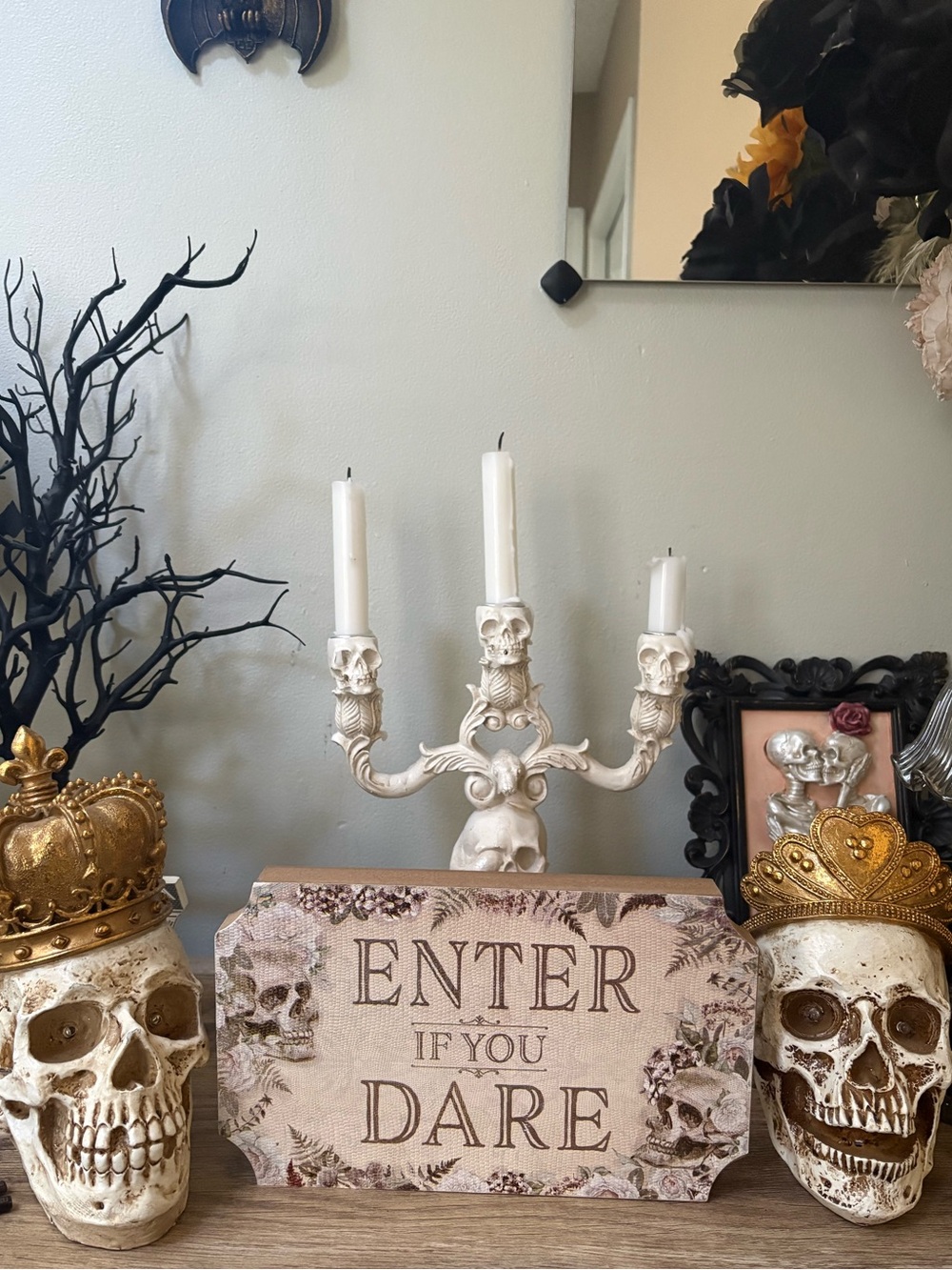 halloween enter sign for tabletop